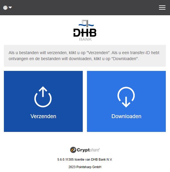 DHB Bank SecureFileTransfer